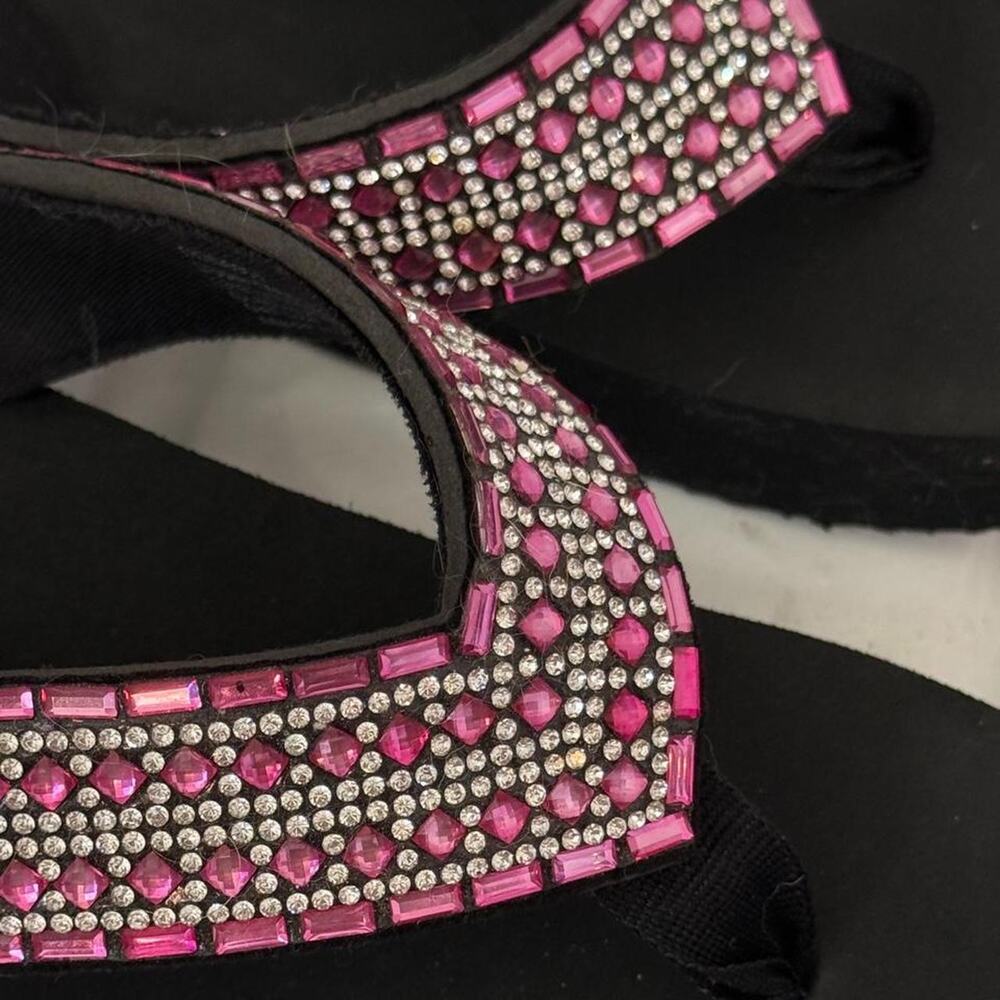 ✿ Y2K Rhinestone Platform Flip Flops ✿ - Picture 3 of 4